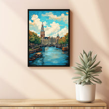 Amsterdam Vintage Travel Poster - Classic Amsterdam Wall Art for Travel Enthusiasts