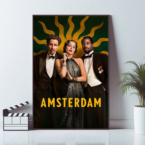 Amsterdam, Movie Poster, Wall Art Prints, Canvas Material Gift, Keepsake, Home Decor, Live Room Wall Art 1591070738