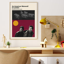 An American Werewolf in London Mid Century Movie Poster  Minimalist Movie Poster    Wall Art Poster 1316205417