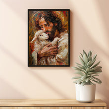 Jesus Holding Lamb Art  Wall Art  Home Decor 12