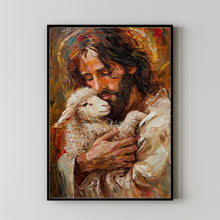 Jesus Holding Lamb Art  Wall Art  Home Decor 12