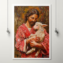 Jesus Holding Lamb Art  Wall Art  Home Decor