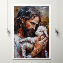 Jesus Holding Lamb Art  Wall Art  Home Decor 1