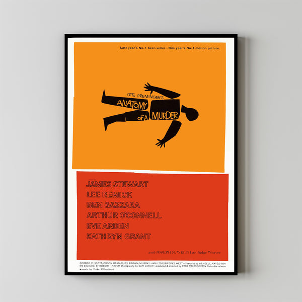 Anatomy of a Murder Movie Poster Art Print Movie Posters Gift for Movie lovers 1