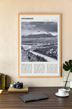 Anchorage Alaska Wall Art Poster Poster  Black White Anchorage Alaska Poster  Poster  Art Gift 1699643415