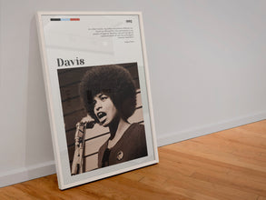 Angela Davis Poster Wall Art Quote Vintage Feminist Activist Political Black Communist   Poster  Art Gift 1550631642 9444