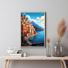 Costiera Amalfitana Poster - Captivating Travel Poster | Ideal Gift for Lovers of Italy's Amalfi Coast