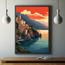 Costiera Amalfitana Poster - Captivating Travel Poster | Ideal Gift for Lovers of Italy's Amalfi Coast