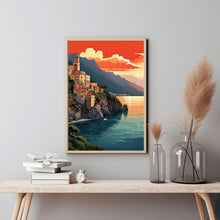 Costiera Amalfitana Poster - Captivating Travel Poster | Ideal Gift for Lovers of Italy's Amalfi Coast