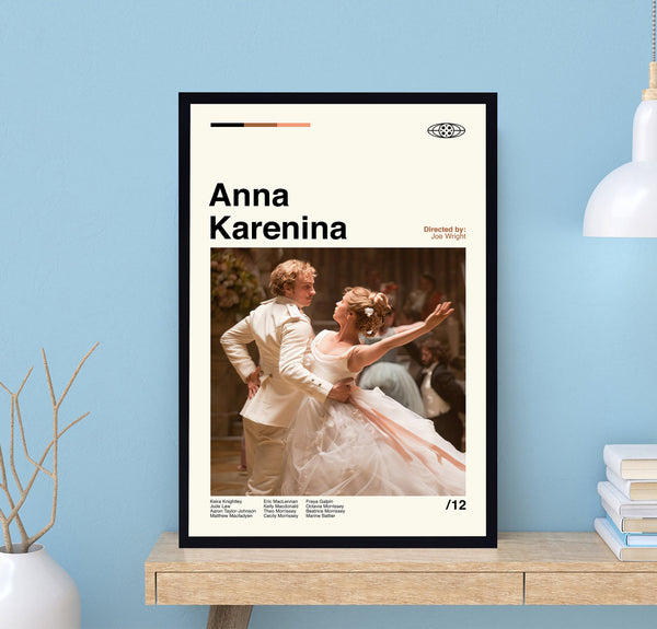 Anna Karenina Poster, Anna Karenina Print, Joe Wright, Retro Movie Poster, Modern Poster, Minimalist Art, Vintage Poster, Wall Decor 1715365224