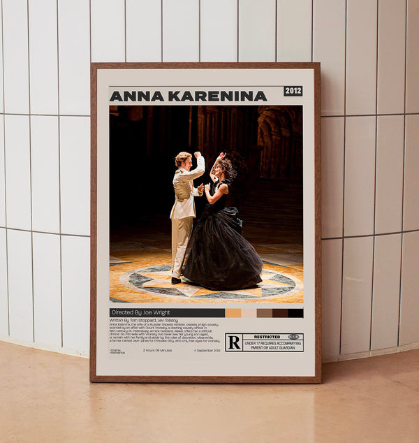 Anna Karenina, Joe Wright, Minimalist Movie Poster, A3 poster