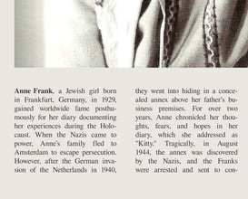 Anne Frank Wall Art Diary of a Young Girl Poster Poster Anne Frank  Black White Poster  Poster  Art Gift 1702511829
