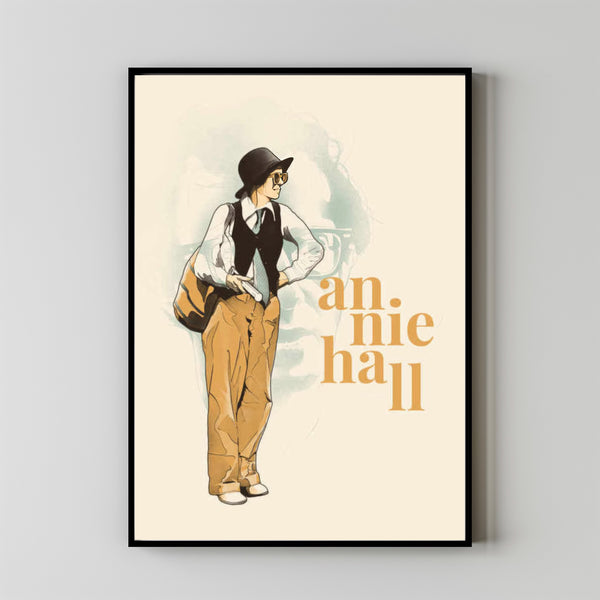 Annie Hall Film Poster, Vintage Modern, Vintage Poster, Minimalist Art, High Quality 12