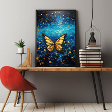 Butterfly - Oil Painting of Van Gogh's Starry Night Poster - Starry Night Van Gogh Butterfly Wall Art - Van Gogh Poster Style Gift