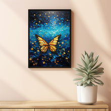 Butterfly - Oil Painting of Van Gogh's Starry Night Poster - Starry Night Van Gogh Butterfly Wall Art - Van Gogh Poster Style Gift