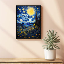 Starry Night Van Gogh Poster - Gift Idea - Art Wall - Starry Night Metallic Poster