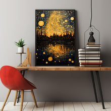 Starry Night Van Gogh Poster - Gift Idea - Art Wall - Starry Night Metallic Poster