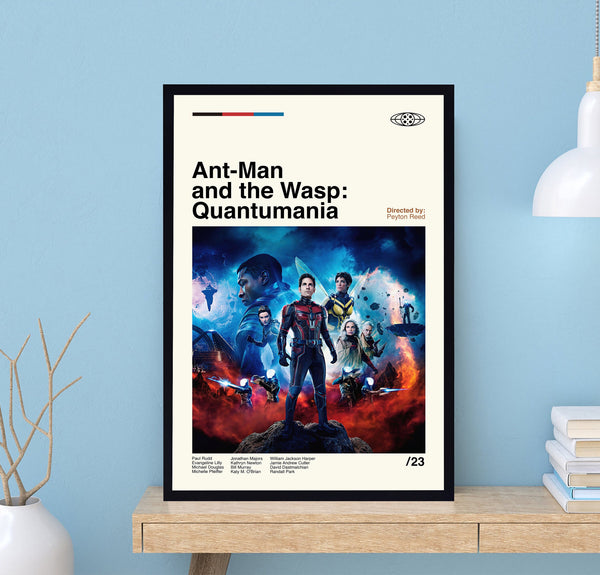 Ant Man And The Wasp Quantumania Poster, Peyton Reed, Retro Movie Poster, Minimalist Art, Vintage Poster, Midcentury Art, Wall Decor 1729552933