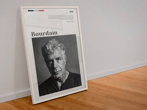 Anthony Bourdain Poster Wall Art Quote Writer  celebrity chef  Kitchen Confidential  Poster  Art Gift 1550643300