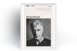 Anthony Bourdain Poster Wall Art Quote Writer  celebrity chef  Kitchen Confidential  Poster  Art Gift 1550643300
