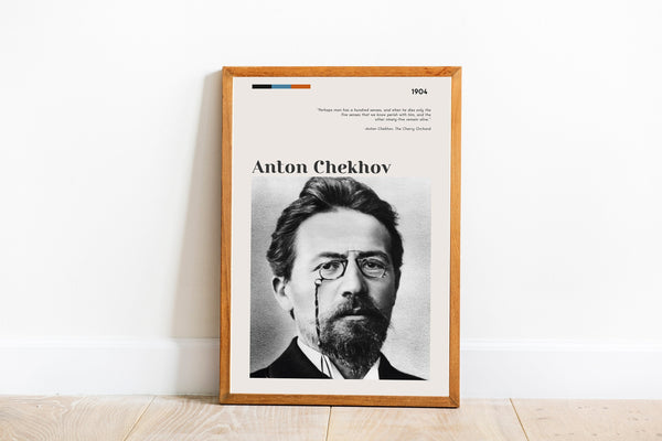 Anton Chekhov Wall  Art Poster Anton Chekhov Novelist Vintage Antique Poster Fine Art  Poster  Art Gift 1605770156