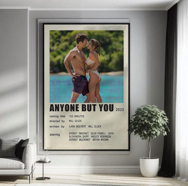 Anyone But You (2023) Movie Poster Canvas Poster Minimalist Poster Art Print Gifts for Lover Mural Painting Home Decoration 1763804365