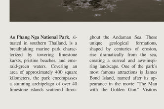 Ao Phang Nga National Park Wall Art Poster Poster Ao Phang Nga National Park  Black White Poster  Art Gift 1699844751