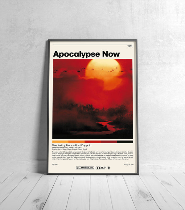 Apocalypse Now Poster  Francis Ford Coppola, Minimalist Movie Poster, Vintage Retro Art Print, Custom Poster, Wall Art Print, Home Decor 1007529690