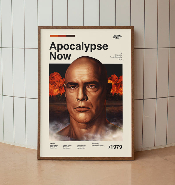 Apocalypse Now Wall Art Print - Marlon Brando Retro Movie Poster - Midcentury Art 1403713994