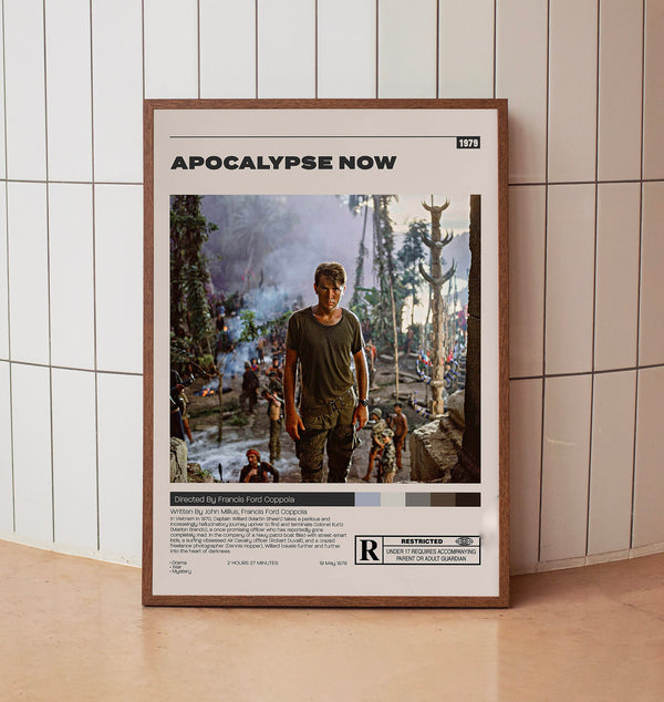 Apocalypse Now, Francis Ford Coppola, Minimalist Movie Poster, Vintage Retro Art Print