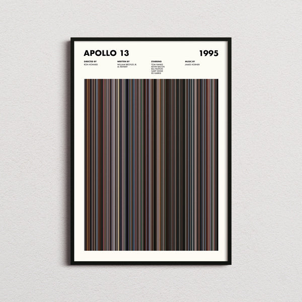 Apollo 13 Movie Barcode Print, Apollo 13 Print, Apollo 13 Poster, Apollo 13 Wall Art, Apollo 13 Art Print, Apollo 13 Frames Print 1653424346