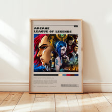 Arcane Poster, Caitlyn Wall Art, Minimalist Wall Decor, Mid Century Design, High Quality Print, Gift for Jinx Fans 1752502393