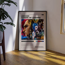 Arcane Poster, Caitlyn Wall Art, Minimalist Wall Decor, Mid Century Design, High Quality Print, Gift for Jinx Fans 1752502393