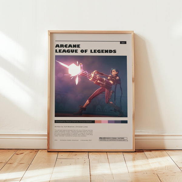 Arcane Poster, Ella Purnell Wall Art, Minimalist Wall Decor, Mid Century Design, Fine Art Print, Gift for Vi Fans 1738308318