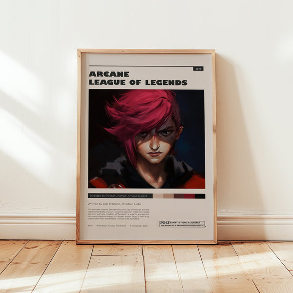 Arcane Poster, Hailee Steinfeld Wall Art, Minimalist Wall Decor, Mid Century Design, Tv Series Print, Gift for Tv Show Fans 1752500639