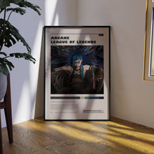 Arcane Poster, Jinx Wall Art, Minimalist Wall Decor, Mid Century Design, Superhero Series Print, Gift for Tv Show Fans 1738309280