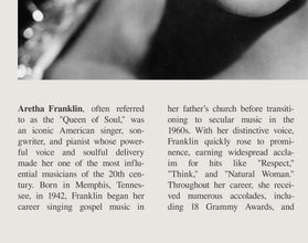 Aretha Franklin Wall Art Poster Aretha Louise Franklin Poster  Black White Poster  Poster  Art Gift 1702560583