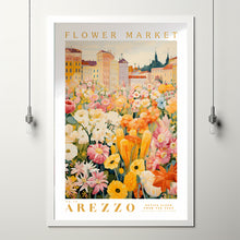 Arezzo Flower Market Poster, Italy Travel Art, Yellow Peony, Roses, Floral Poster, Floral Illustration, Flower Art Print, Tuscany Wall Art