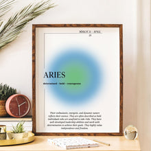 Aries Wall Art  Zodiac Print  Astrology Poster  Spiritual Wall Art  Zodiac Art   High Quality 1553927996