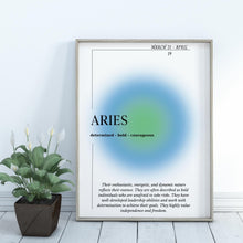 Aries Wall Art  Zodiac Print  Astrology Poster  Spiritual Wall Art  Zodiac Art   High Quality 1553927996