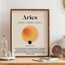 Aries Wall Art  Zodiac Print  Manifestation Print  Astrology Print  Positive Print   High Quality 1562378709