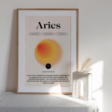 Aries Wall Art  Zodiac Print  Manifestation Print  Astrology Print  Positive Print   High Quality 1562378709
