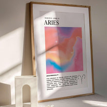 Aries Zodiac Wall Art  Astrology Print  Aura Poster  Star Sign Wall Art  Spiritual Print   High Quality 1556797544