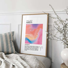 Aries Zodiac Wall Art  Astrology Print  Aura Poster  Star Sign Wall Art  Spiritual Print   High Quality 1556797544