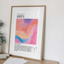 Aries Zodiac Wall Art  Astrology Print  Aura Poster  Star Sign Wall Art  Spiritual Print   High Quality 1556797544