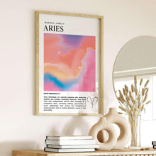 Aries Zodiac Wall Art  Astrology Print  Aura Poster  Star Sign Wall Art  Spiritual Print   High Quality 1556797544