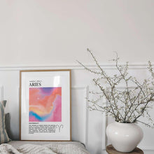 Aries Zodiac Wall Art  Astrology Print  Aura Poster  Star Sign Wall Art  Spiritual Print   High Quality 1556797544