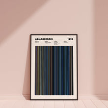 Armageddon Movie Barcode Print, Armageddon Print, Armageddon Poster, Armageddon Wall Art, Armageddon Art Print, Armageddon Frames Print 1617449938