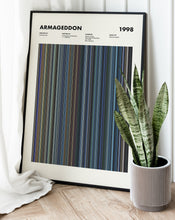 Armageddon Movie Barcode Print, Armageddon Print, Armageddon Poster, Armageddon Wall Art, Armageddon Art Print, Armageddon Frames Print 1617449938