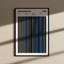 Armageddon Movie Barcode Print, Armageddon Print, Armageddon Poster, Armageddon Wall Art, Armageddon Art Print, Armageddon Frames Print 1617449938